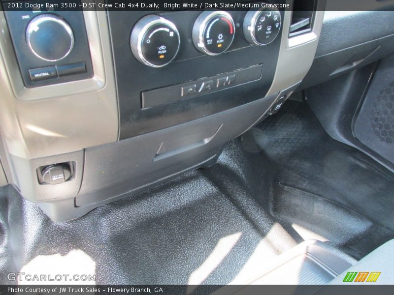 Bright White / Dark Slate/Medium Graystone 2012 Dodge Ram 3500 HD ST Crew Cab 4x4 Dually