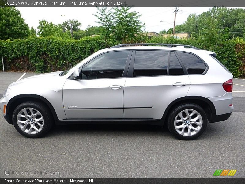 Titanium Silver Metallic / Black 2012 BMW X5 xDrive35i Premium