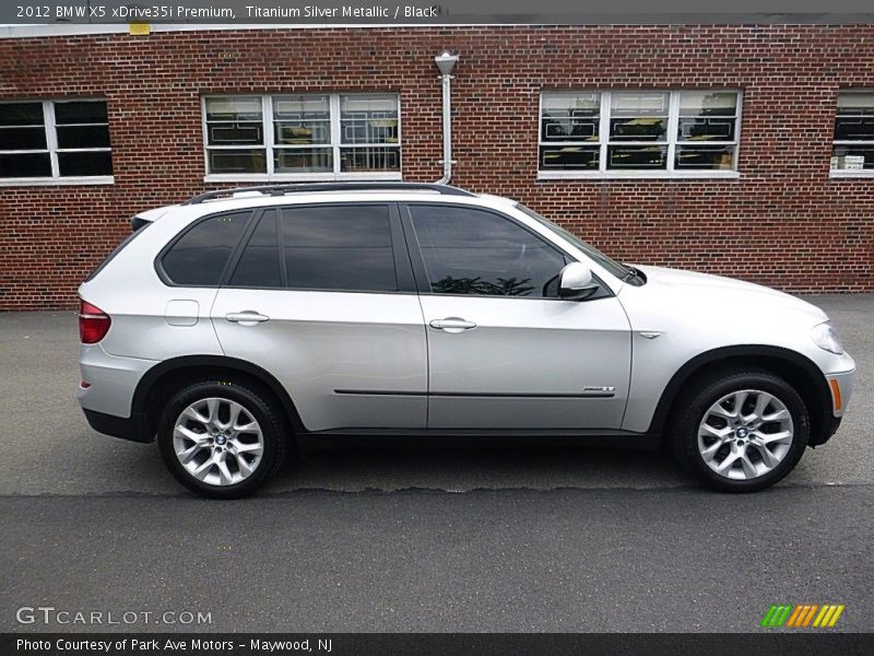 Titanium Silver Metallic / Black 2012 BMW X5 xDrive35i Premium