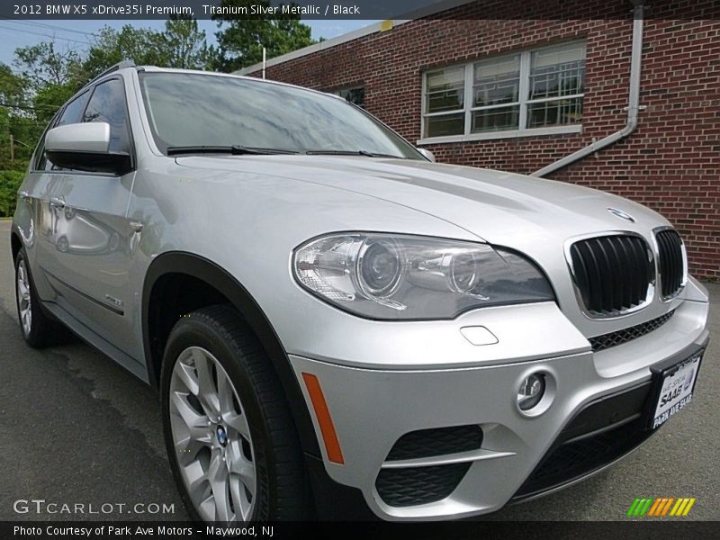 Titanium Silver Metallic / Black 2012 BMW X5 xDrive35i Premium