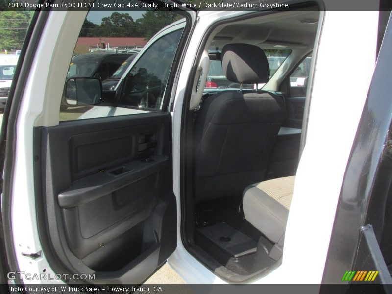 Bright White / Dark Slate/Medium Graystone 2012 Dodge Ram 3500 HD ST Crew Cab 4x4 Dually