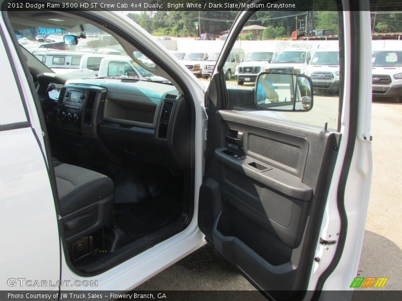 Bright White / Dark Slate/Medium Graystone 2012 Dodge Ram 3500 HD ST Crew Cab 4x4 Dually