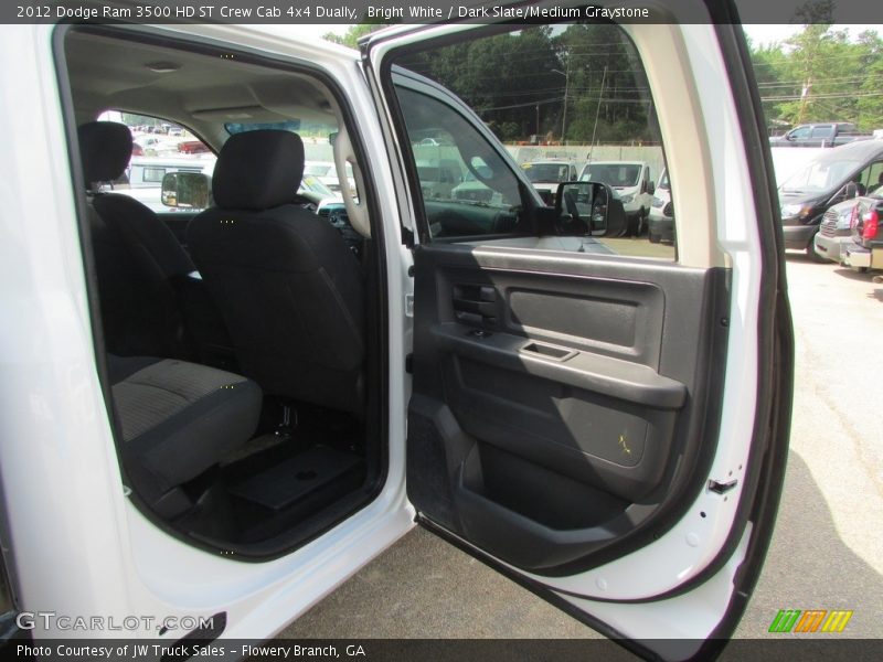 Bright White / Dark Slate/Medium Graystone 2012 Dodge Ram 3500 HD ST Crew Cab 4x4 Dually