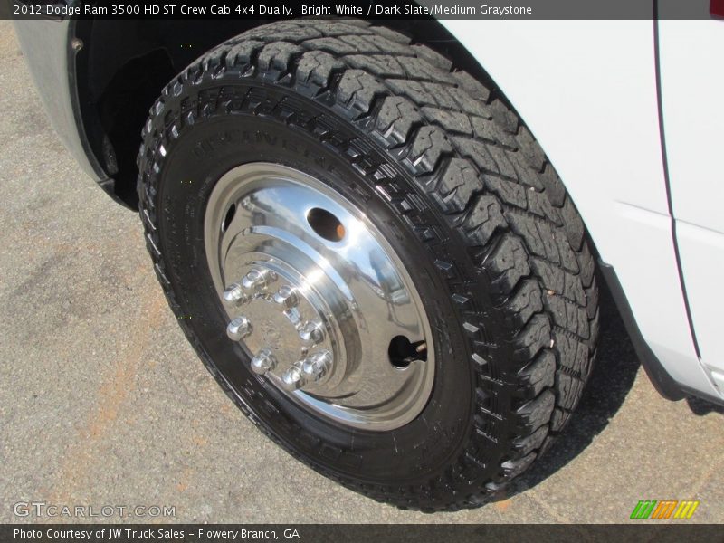 Bright White / Dark Slate/Medium Graystone 2012 Dodge Ram 3500 HD ST Crew Cab 4x4 Dually