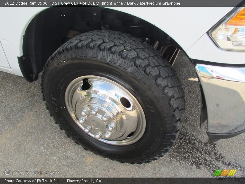 Bright White / Dark Slate/Medium Graystone 2012 Dodge Ram 3500 HD ST Crew Cab 4x4 Dually