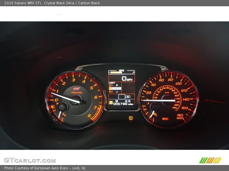 Crystal Black Silica / Carbon Black 2016 Subaru WRX STI