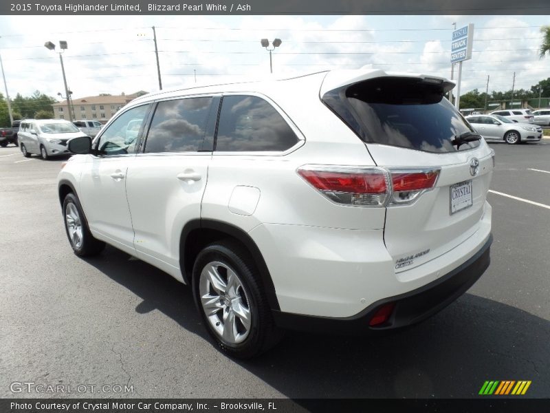Blizzard Pearl White / Ash 2015 Toyota Highlander Limited