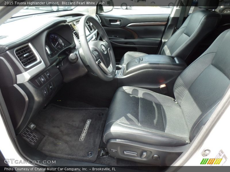 Blizzard Pearl White / Ash 2015 Toyota Highlander Limited