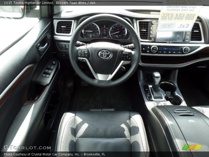 Blizzard Pearl White / Ash 2015 Toyota Highlander Limited