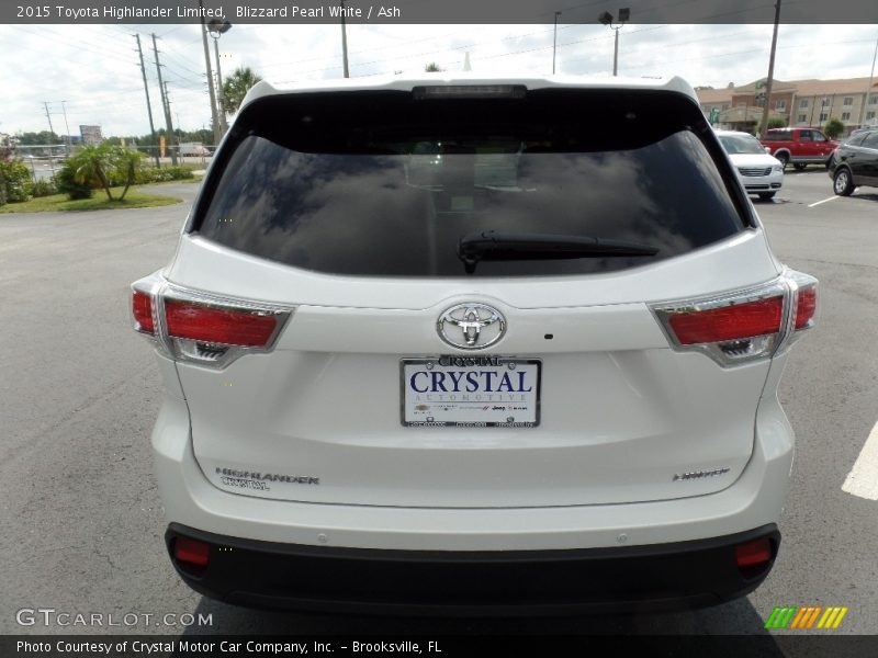 Blizzard Pearl White / Ash 2015 Toyota Highlander Limited