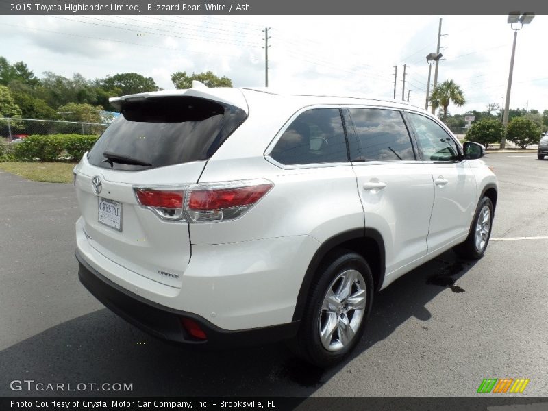 Blizzard Pearl White / Ash 2015 Toyota Highlander Limited