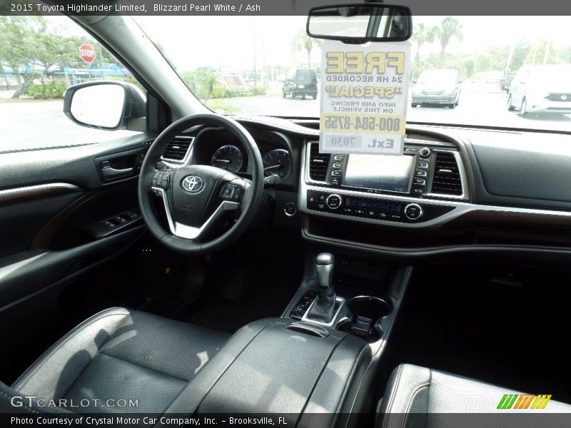 Blizzard Pearl White / Ash 2015 Toyota Highlander Limited