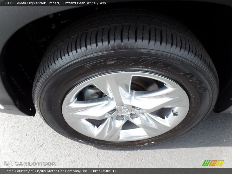 Blizzard Pearl White / Ash 2015 Toyota Highlander Limited