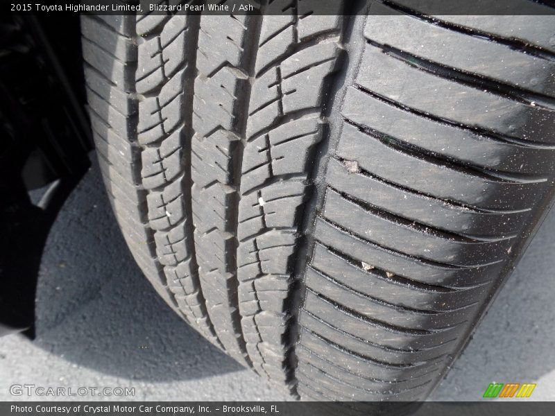 Blizzard Pearl White / Ash 2015 Toyota Highlander Limited