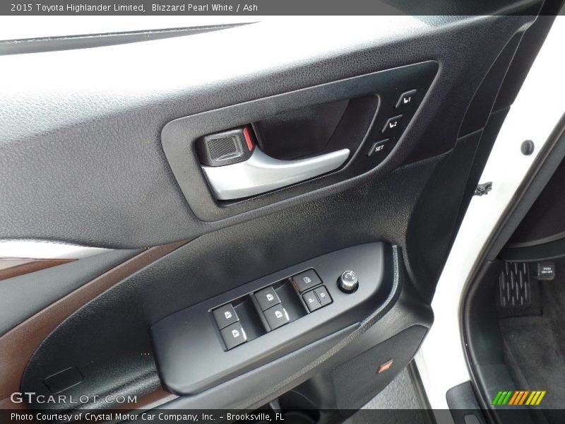 Blizzard Pearl White / Ash 2015 Toyota Highlander Limited
