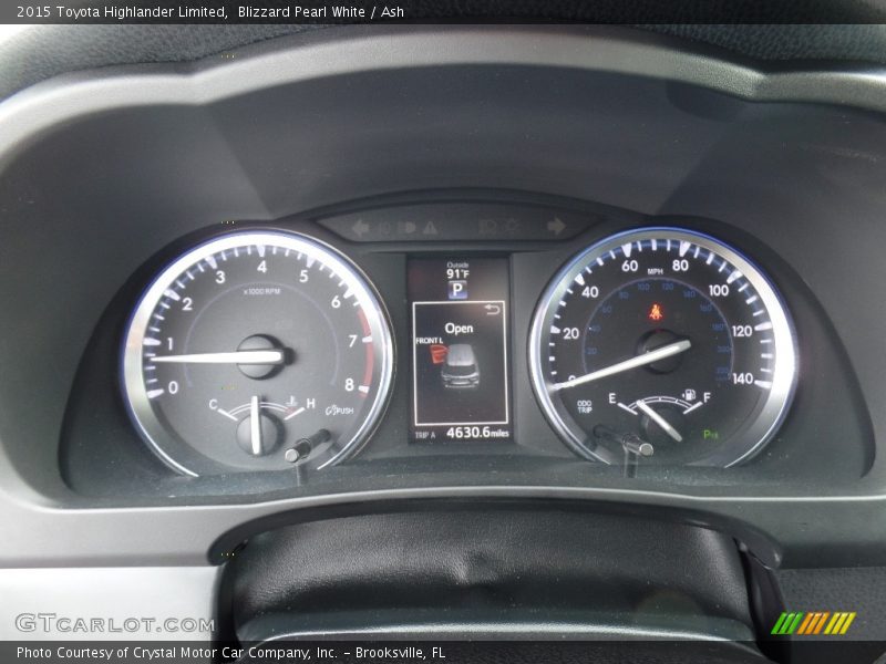 Blizzard Pearl White / Ash 2015 Toyota Highlander Limited