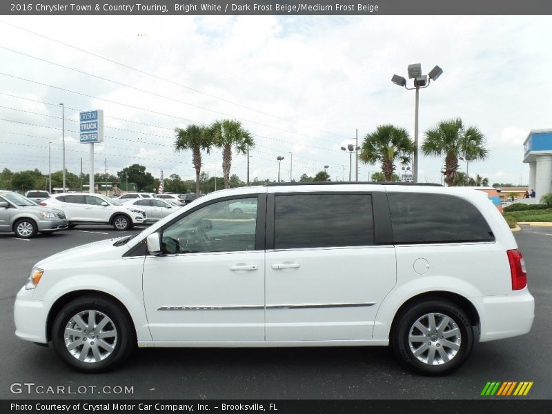 Bright White / Dark Frost Beige/Medium Frost Beige 2016 Chrysler Town & Country Touring