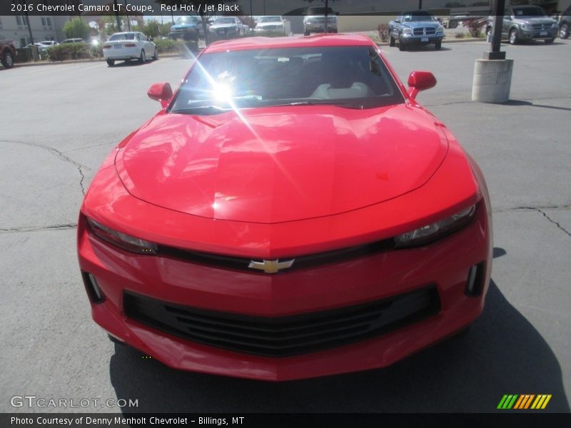Red Hot / Jet Black 2016 Chevrolet Camaro LT Coupe