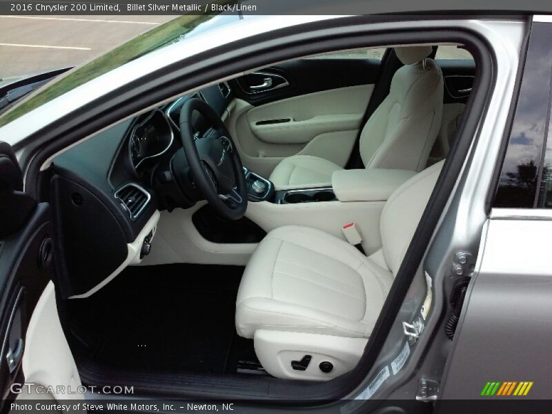 Billet Silver Metallic / Black/Linen 2016 Chrysler 200 Limited