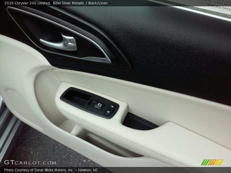 Billet Silver Metallic / Black/Linen 2016 Chrysler 200 Limited