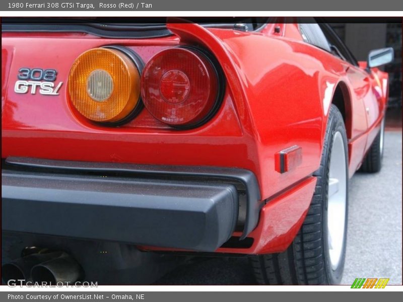 Rosso (Red) / Tan 1980 Ferrari 308 GTSi Targa