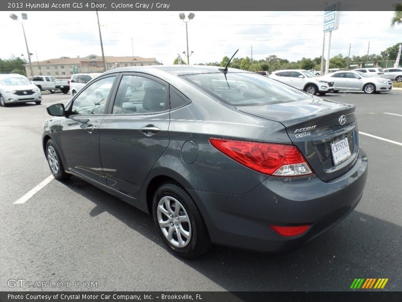 Cyclone Gray / Gray 2013 Hyundai Accent GLS 4 Door