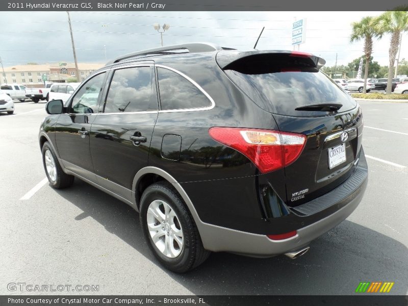 Black Noir Pearl / Gray 2011 Hyundai Veracruz GLS