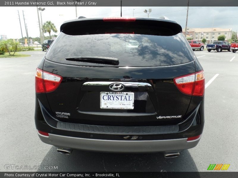 Black Noir Pearl / Gray 2011 Hyundai Veracruz GLS