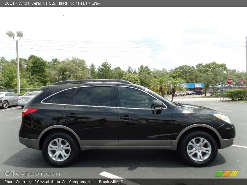 Black Noir Pearl / Gray 2011 Hyundai Veracruz GLS