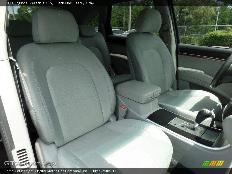 Black Noir Pearl / Gray 2011 Hyundai Veracruz GLS