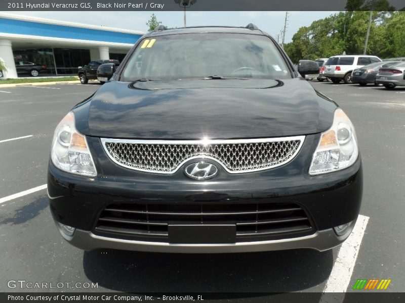 Black Noir Pearl / Gray 2011 Hyundai Veracruz GLS