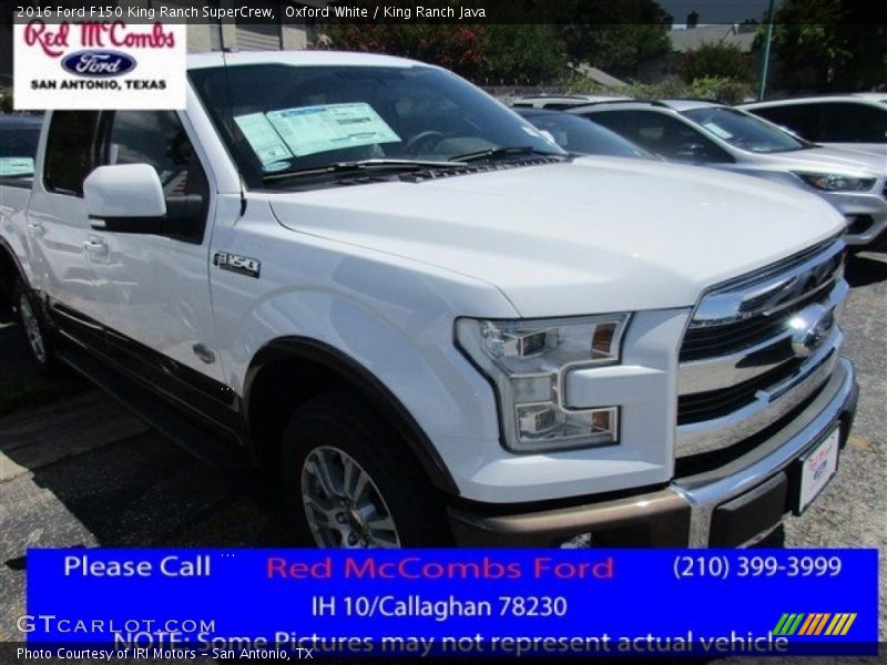 Oxford White / King Ranch Java 2016 Ford F150 King Ranch SuperCrew