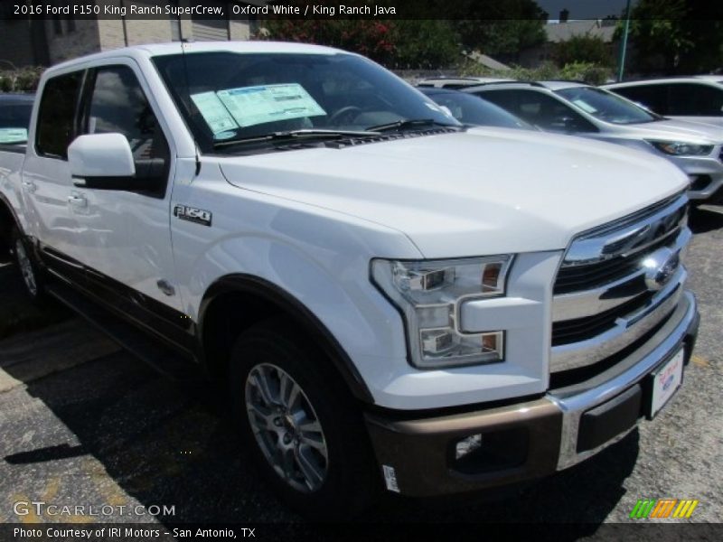 Oxford White / King Ranch Java 2016 Ford F150 King Ranch SuperCrew