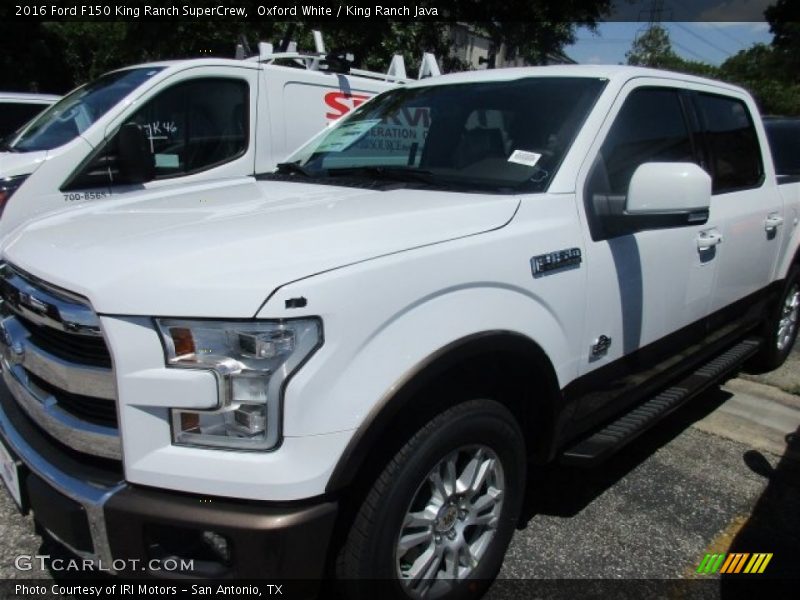 Oxford White / King Ranch Java 2016 Ford F150 King Ranch SuperCrew