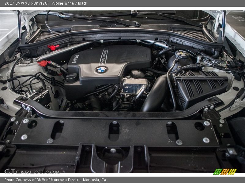 Alpine White / Black 2017 BMW X3 xDrive28i