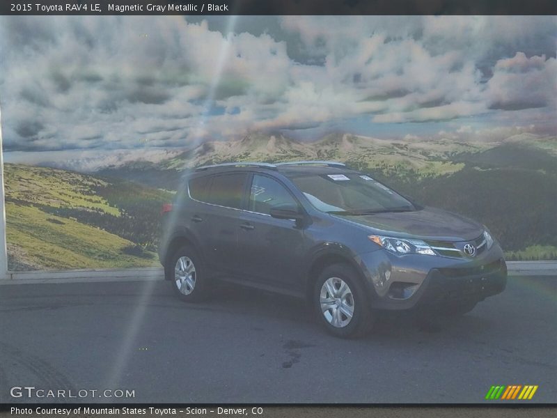 Magnetic Gray Metallic / Black 2015 Toyota RAV4 LE