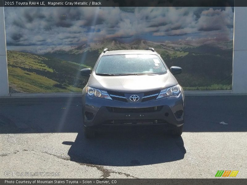 Magnetic Gray Metallic / Black 2015 Toyota RAV4 LE