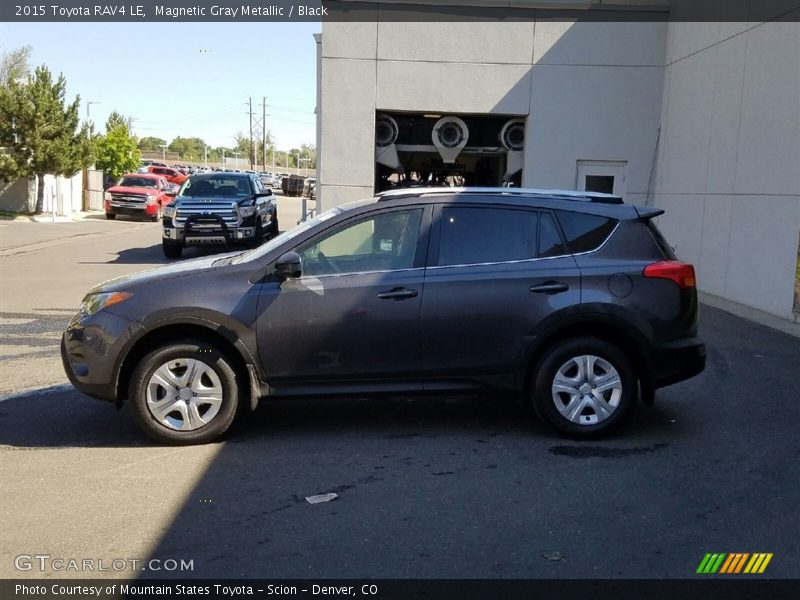 Magnetic Gray Metallic / Black 2015 Toyota RAV4 LE