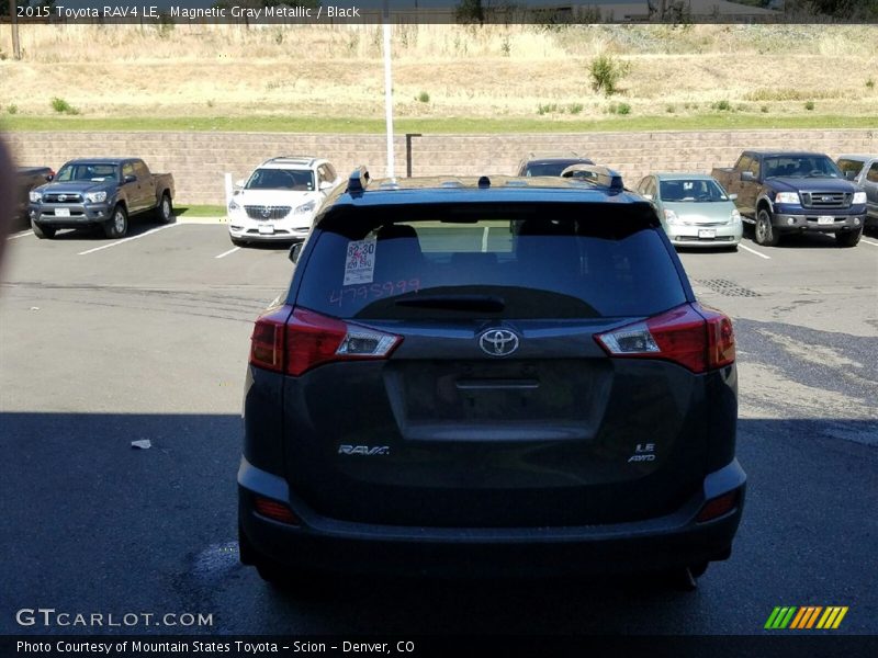 Magnetic Gray Metallic / Black 2015 Toyota RAV4 LE