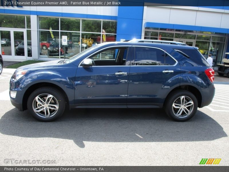 Patriot Blue Metallic / Jet Black 2017 Chevrolet Equinox Premier AWD