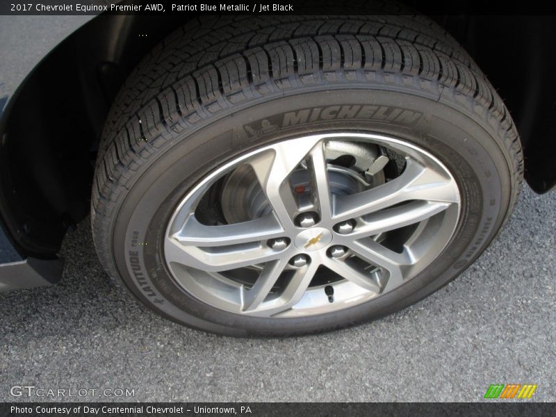 Patriot Blue Metallic / Jet Black 2017 Chevrolet Equinox Premier AWD