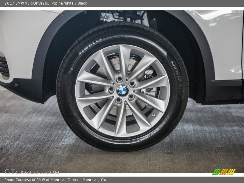 Alpine White / Black 2017 BMW X3 xDrive28i