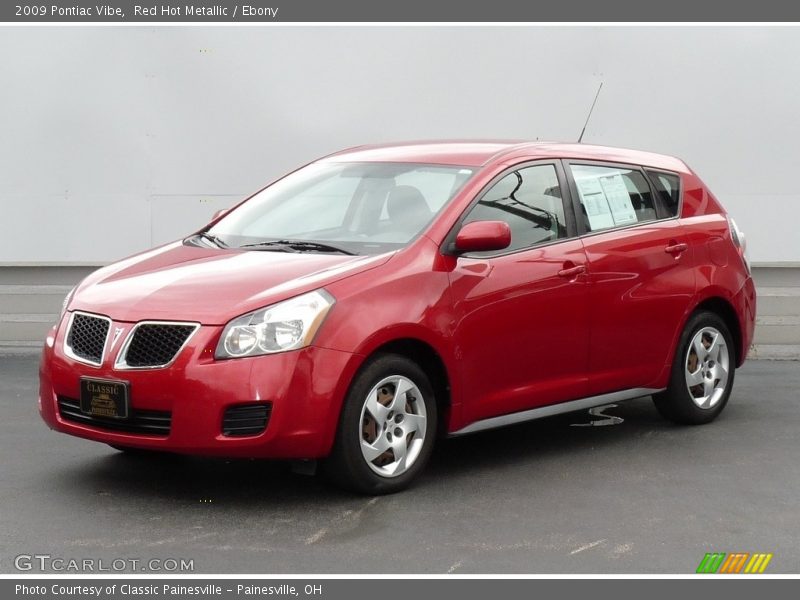 Red Hot Metallic / Ebony 2009 Pontiac Vibe