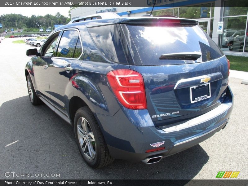 Patriot Blue Metallic / Jet Black 2017 Chevrolet Equinox Premier AWD