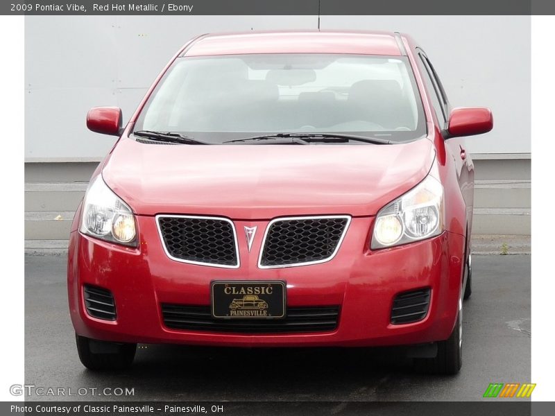Red Hot Metallic / Ebony 2009 Pontiac Vibe