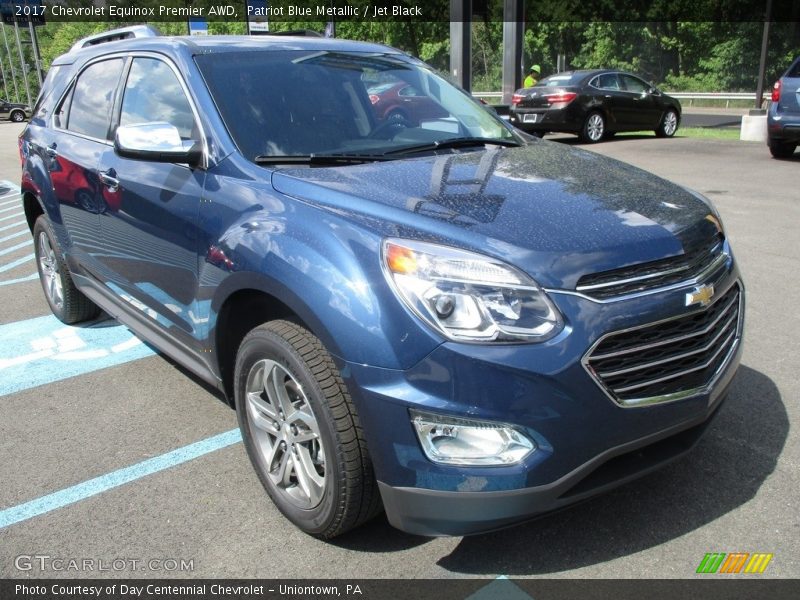 Patriot Blue Metallic / Jet Black 2017 Chevrolet Equinox Premier AWD
