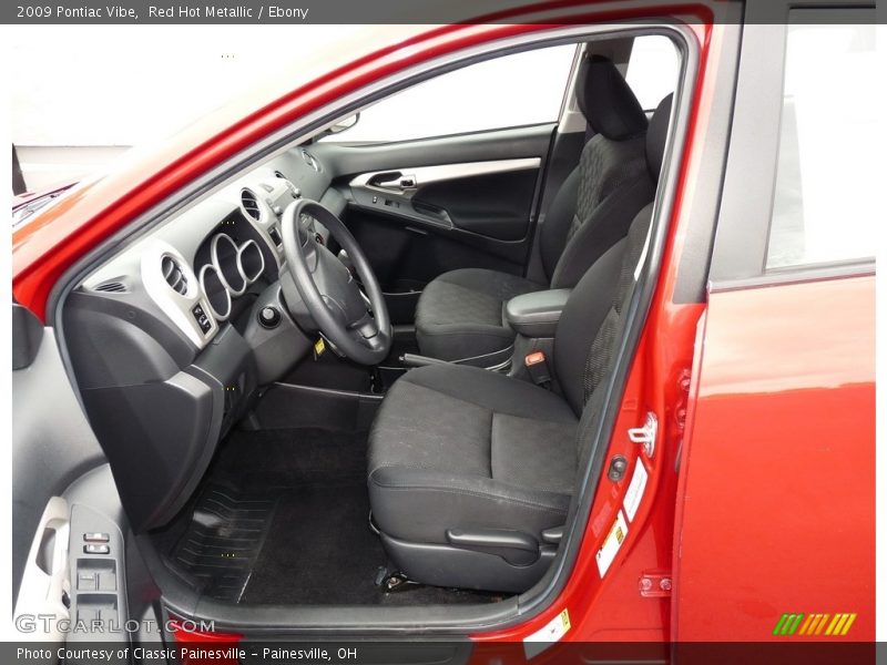 Red Hot Metallic / Ebony 2009 Pontiac Vibe