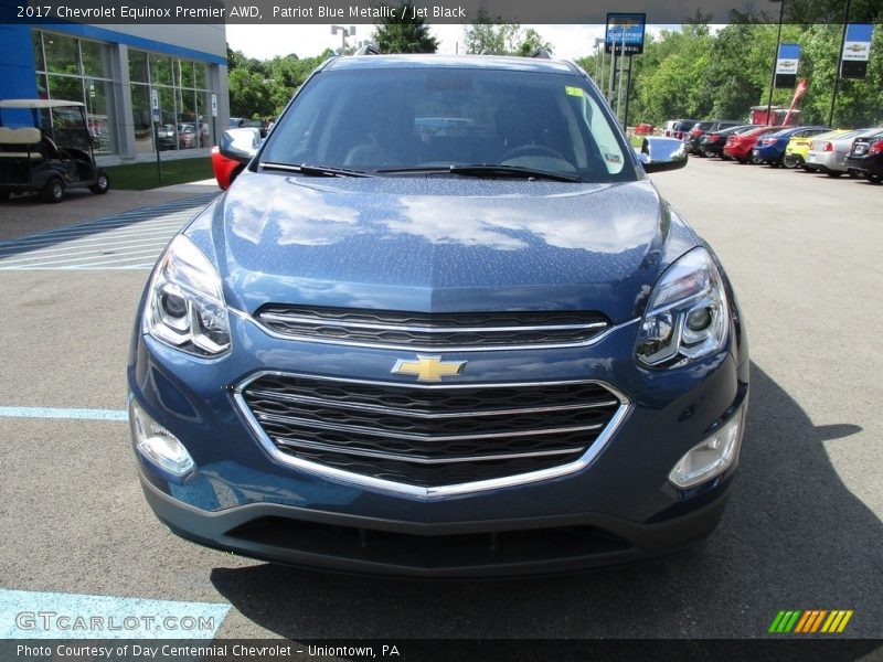 Patriot Blue Metallic / Jet Black 2017 Chevrolet Equinox Premier AWD