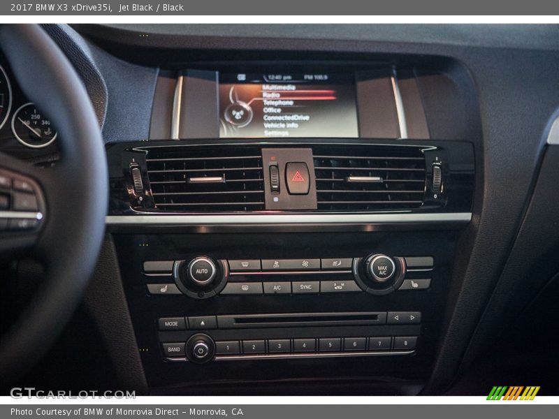 Jet Black / Black 2017 BMW X3 xDrive35i