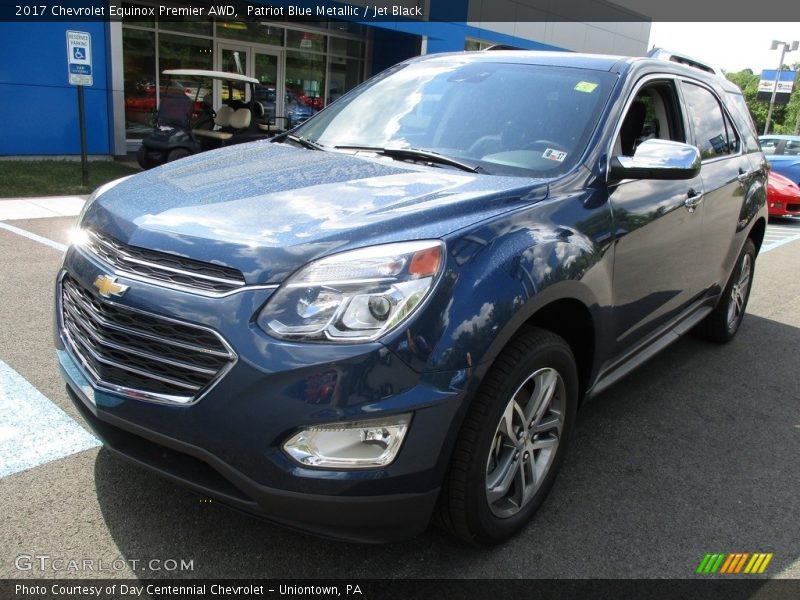 Patriot Blue Metallic / Jet Black 2017 Chevrolet Equinox Premier AWD